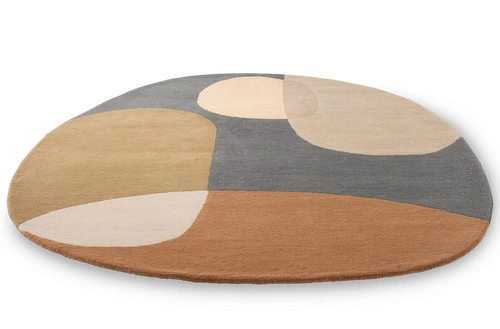 Dywan nowoczesny owalny wełniany Decor Miller Fall 160x230 do salonu geometryczny multikolor