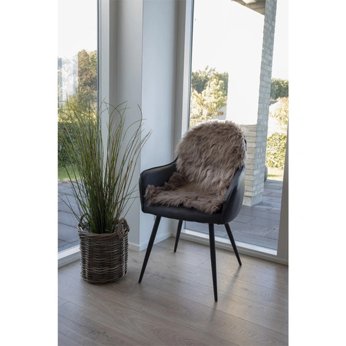 Poduszka na krzesło futerko sztuczne szare 50x85 House Nordic do salonu