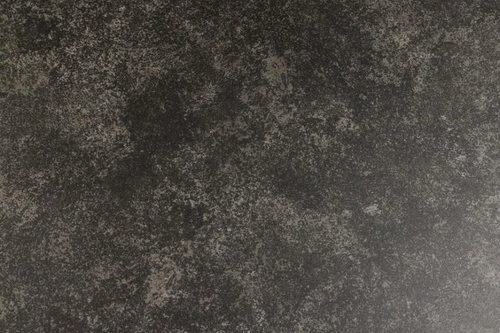 Stół okrągły do jadalni Heaven Lemco 119 cm brązowy ceramiczny blat czarne nogi nowoczesny