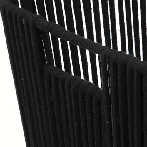 Kosz do przechowywania Manille 31x31 cm czarny nowoczesny metalowy do sypialni 5five