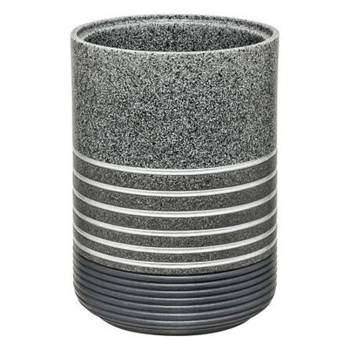 Szczotka do wc szara Silver 5five simply smart nowoczesna do łazienki stojąca 37 cm