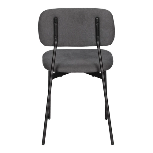 Zestaw 4 krzeseł Esther szare ciemne