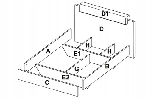 Łóżko do sypialni Tissa 180x200 nowoczesne z zagłówkiem dąb craft biały skandynawskie