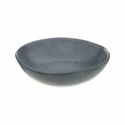 Talerz głęboki obiadowy Spring 19cm niebieski ceramiczny do zupy do kuchni zmywarka