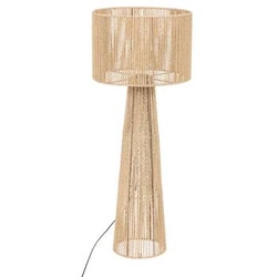 Lampa stojąca Adria boho naturalna do salonu Atmosphera – lampa podłogowa z abażurem papierowym