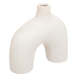 Wazon Asy biały ceramiczny dekoracyjny do salonu 18 cm