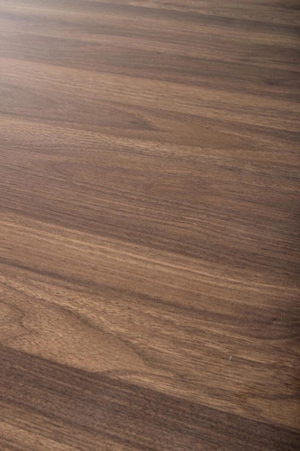 Stół okrągły do jadalni Malta 90 cm nowoczesny orzech na czarnej nodze Intesi