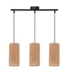 Lampa wisząca Aragona czarny 3x60 E27  abażur korkowy