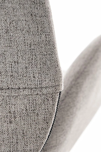 Fotel biurowy ergonomiczny obrotowy Calf szary jasny na kółkach do biura nowoczesny Intesi