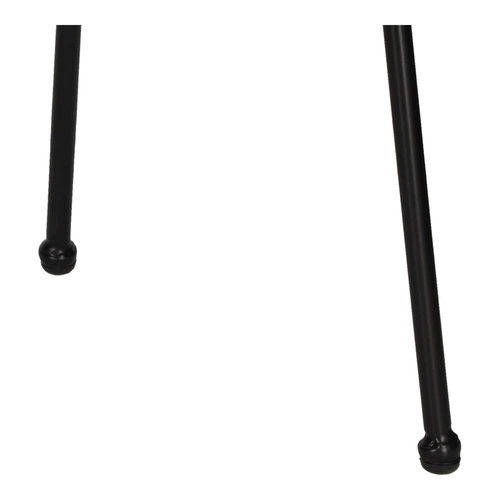 Zestaw 6 krzeseł Surabaya naturalne/czarne nogi