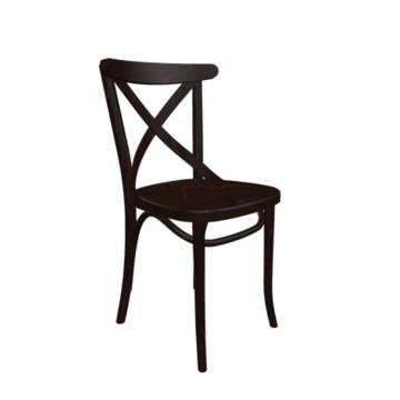 Krzesło drewniane Fameg A-8810/2 do jadalni i kuchni brązowe bukowe nowoczesne rustykalne