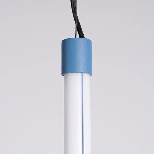 Lampa wisząca TRANG 50 błękitna LED nad wyspę regulowana