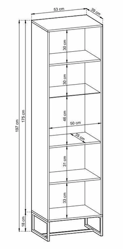 Witryna Dori wysoka dąb