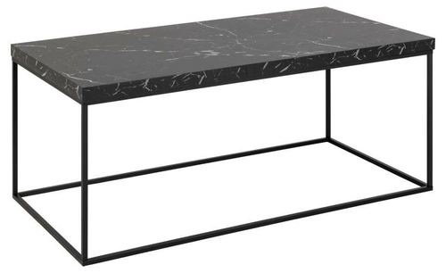 Stolik kawowy Barossa 110x55 cm prostokątny czarny marmur nowoczesny do salonu Actona