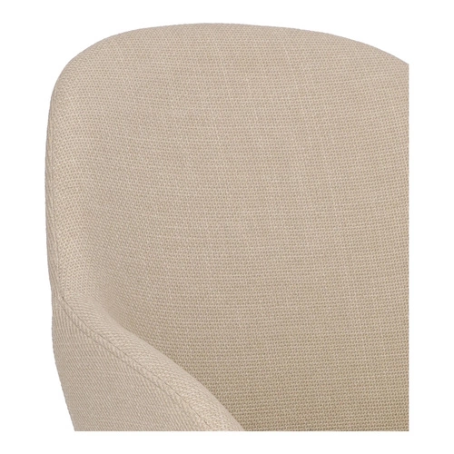 Zestaw 2 krzeseł Nels beżowe czarne nogi