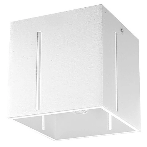 Plafon kwadratowy biały nowoczesny do salonu i kuchni PIXAR Sollux aluminium 10x10 cm