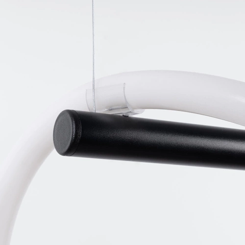 Nowoczesna lampa wisząca GALAKSE 84 czarna LED regulowana do salonu i jadalni Thoro