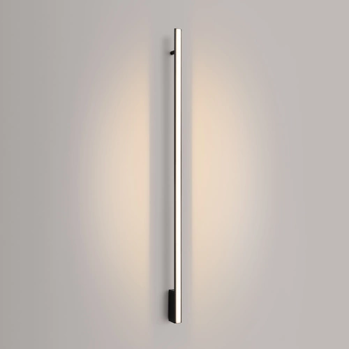 Kinkiet ścienny LED LAGOM 150 czarny nowoczesny aluminiowy do salonu i sypialni Thoro