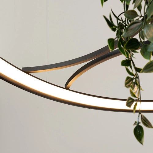 Żyrandol LED RIO BIO 110 czarny nowoczesny do salonu i jadalni Thoro 3000K