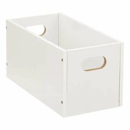 Drewniane pudełko do regału 15x31 białe z uchwytem 5five Simply Smart nowoczesne