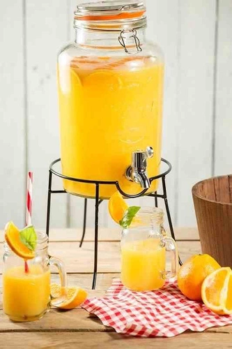 Szklany słój do napojów 5l KILNER z kranikiem, prowansalski dozownik na lemoniadę