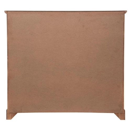 Komoda Danik industrialna z szybą, drewniana komoda do salonu i sypialni 94 cm Atmosphera