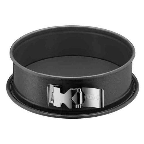 Tortownica 24 cm KAISER stalowa rozpinana do ciasta z wyjmowanym dnem czarna