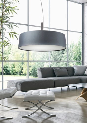 Lampa wisząca Blum 3x60W E27 srebrzysto  szary