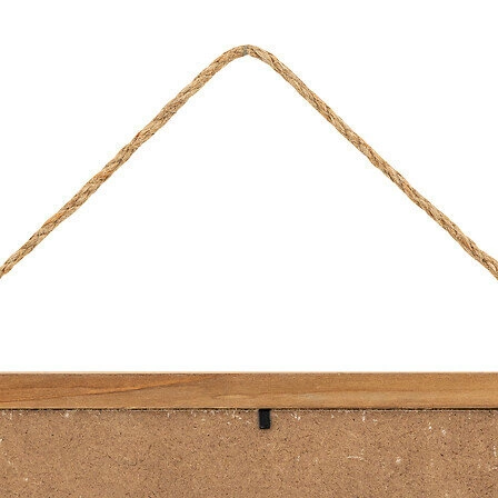 Dekoracja ścienna Yona Atmosphera biało-naturalna klasyczna ozdoba na ścianę do salonu 38x15 cm