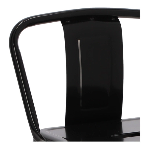 Hoker Paris Back short 66cm czarny        insp.Tolix OUTLET