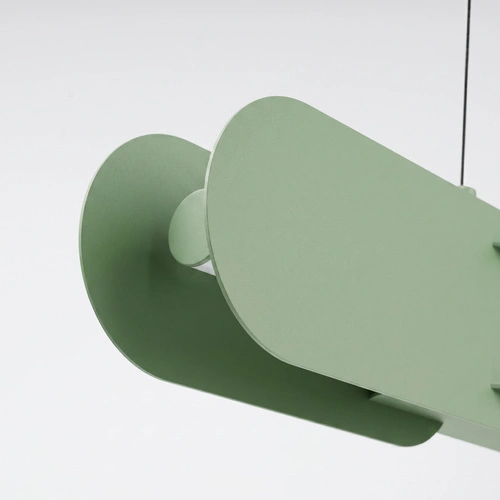 Lampa wisząca CHAIN 91 LED szałwiowa nowoczesna do jadalni