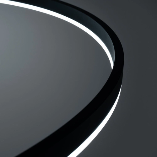 Żyrandol ODA 80 nowoczesny czarny LED z regulacją do salonu i jadalni 80 cm