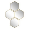 Zestaw 4 luster Diamond złoty