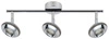 Lampa sufitowa Skipper listwa 3x6W LED  cob główka okrągła 1e z przegubem kd system chrom