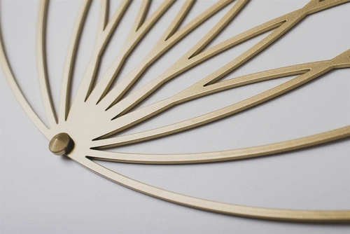 Lotos POLYHEDRA nowoczesny wieszak ścienny do przedpokoju złoty metal dekoracyjny