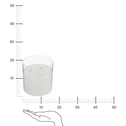 Świeca LED Sena 15 x 15 cm szklany słoik