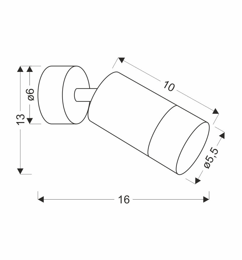 Kinkiet Conti lampa czarny 1x15W GU10 klosz czarny+drewniany