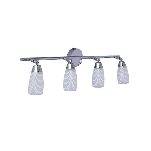 Nowoczesna lampa sufitowa Laufer chrom regulowana 4-punktowa do salonu i kuchni