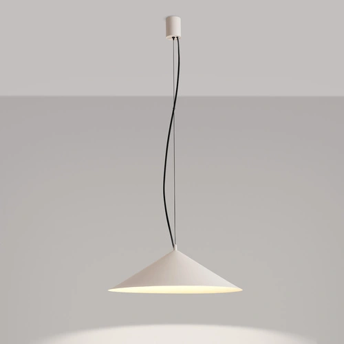 Lampa wisząca FINT LED beżowa nowoczesna do salonu regulowana