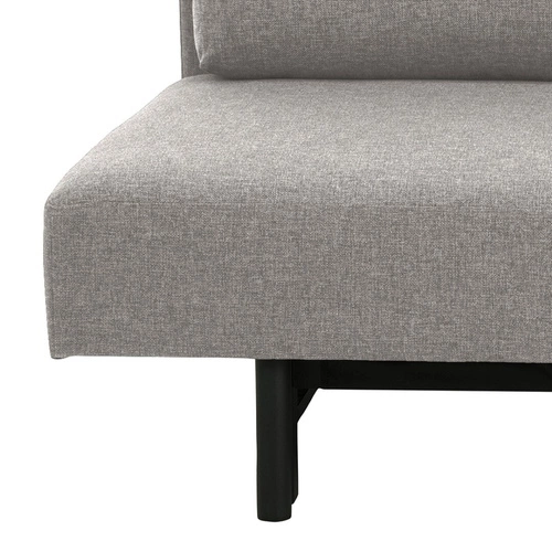 Sofa rozkładana Malling jasnoszara 2-osobowa skandynawska do salonu z funkcją spania