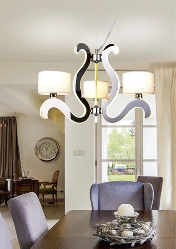 Lampa wisząca Ambrosia 1 3x40W E14 + 18,4W LED chrom