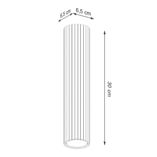 Plafon sufitowy KARBON 30 czerwony minimalistyczny do salonu i sypialni aluminium