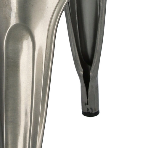 Krzesło metalowe Paris D2.DESIGN inspirowane Tolix do jadalni kuchni loft srebrne industrialne