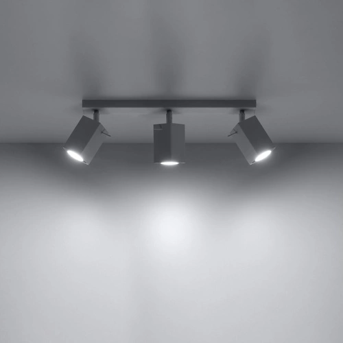 Plafon sufitowy MERIDA 3 biały nowoczesny metalowy do salonu, kuchni lub sypialni