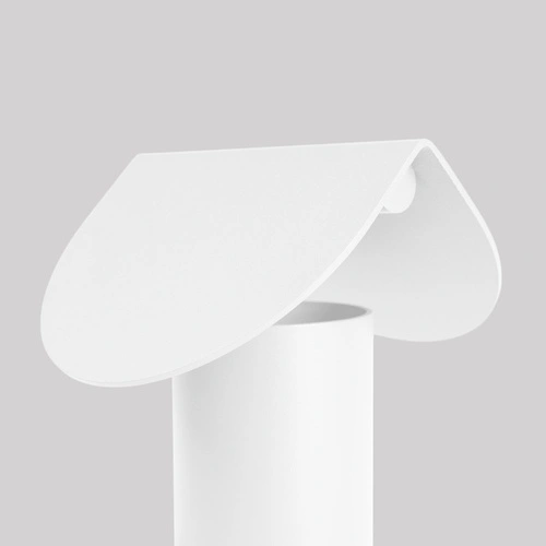 BISCUIT biała lampka biurkowa LED nowoczesna aluminiowa 3000K