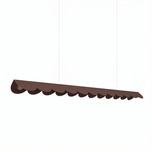 Lampa wisząca BISCUIT 130 LED brązowa nad wyspę regulowana