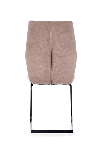 Krzesło tapicerowane Dallas beżowe do jadalni i salonu nowoczesne glamour Intesi