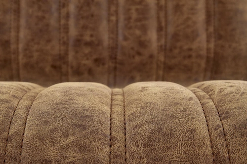 Hoker Victis slim brązowy z oparciem regulowany ekoskóra nowoczesny do kuchni Intesi