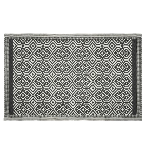 Dywan zewnętrzny nowoczesny Atmosphera czarny 120x180 łatwy w czyszczeniu na taras