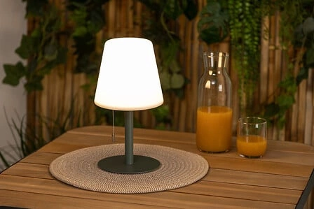 Lampka nocna LED Zack zielona Atmosphera nowoczesna akumulatorowa do sypialni i na taras